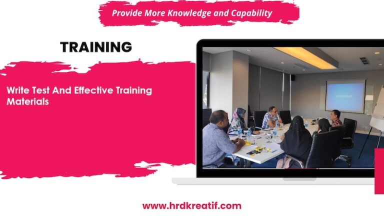 Pelatihan Write Test And Effective Training Materials - HRD Kreatif